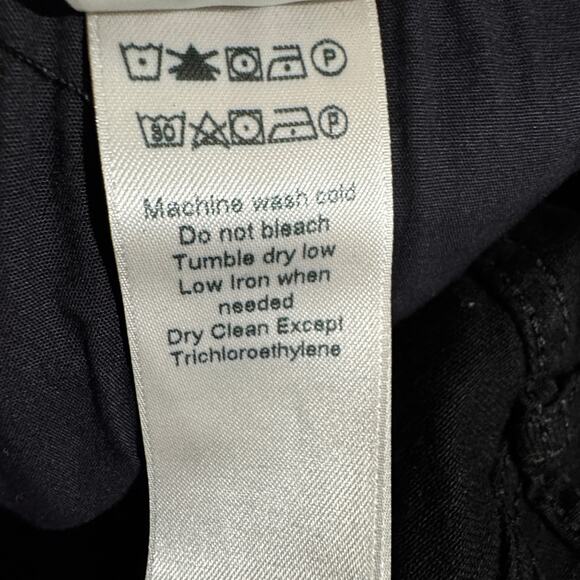 Jen7 Womens Pants Black Cropped Wide Leg High Rise Pockets Zip Button Close New - Picture 10 of 16